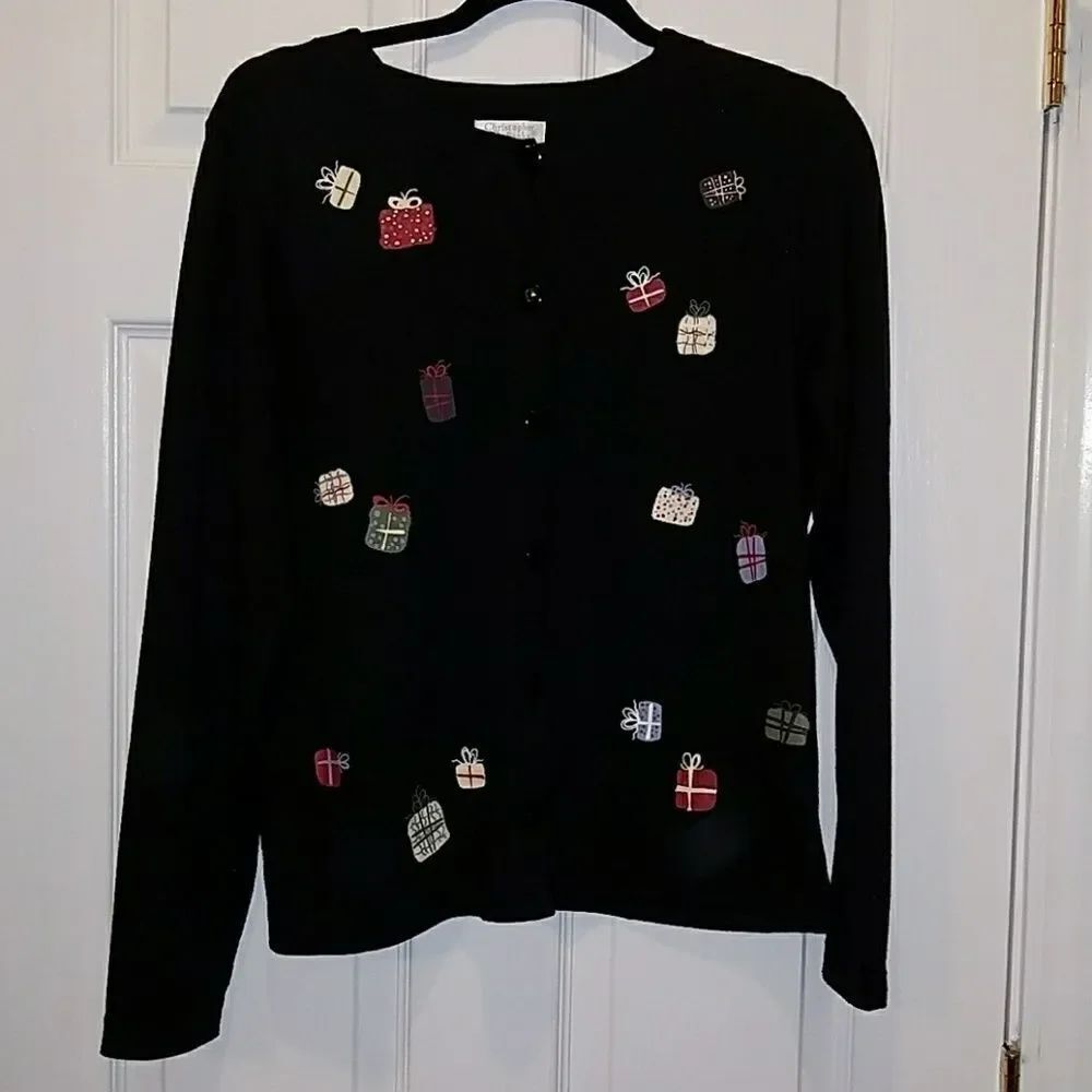 Christopher & Banks black present cardigan Sz. M